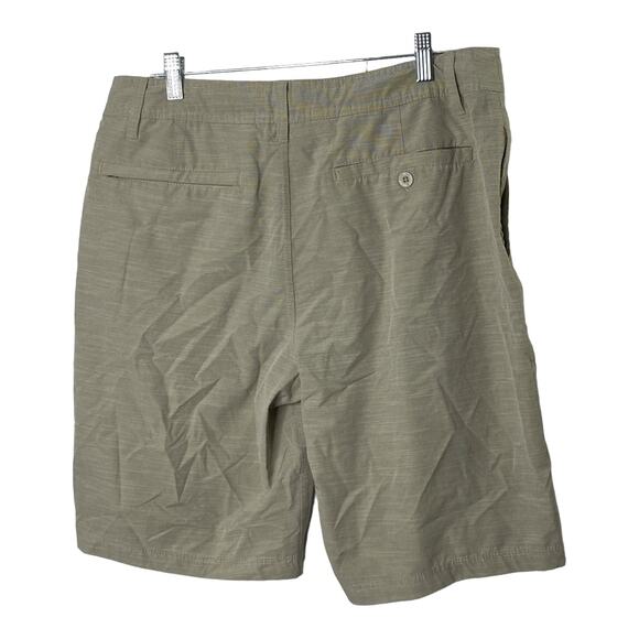 Hang Ten Tan Hybrid 11.5" Shorts Overcast Tan Men's 34 Drawstring & Pockets - Picture 2 of 8